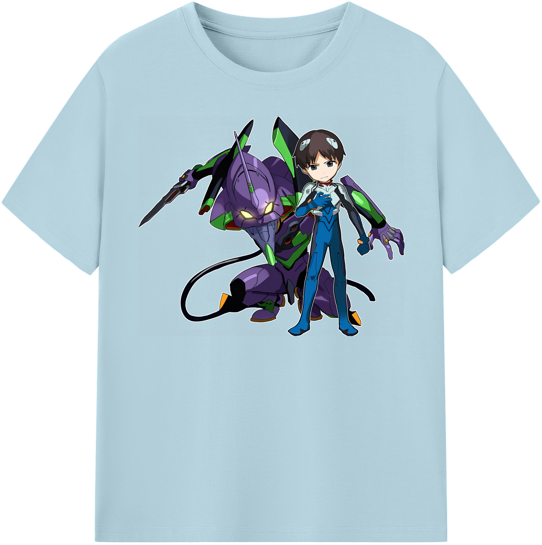 （画像用） EVA 新世紀エヴァンゲリオン 綿100％半袖Tシャツ（フロントプリント）